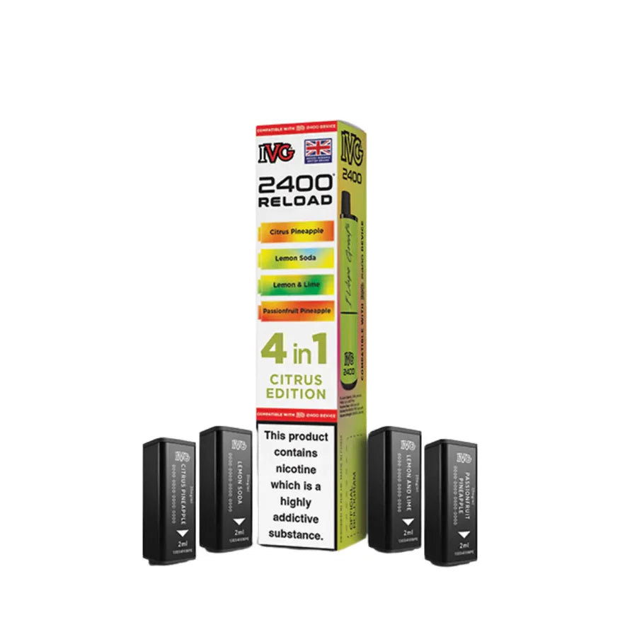 IVG 2400 RELOAD 4 IN 1 PREFILLED PODS