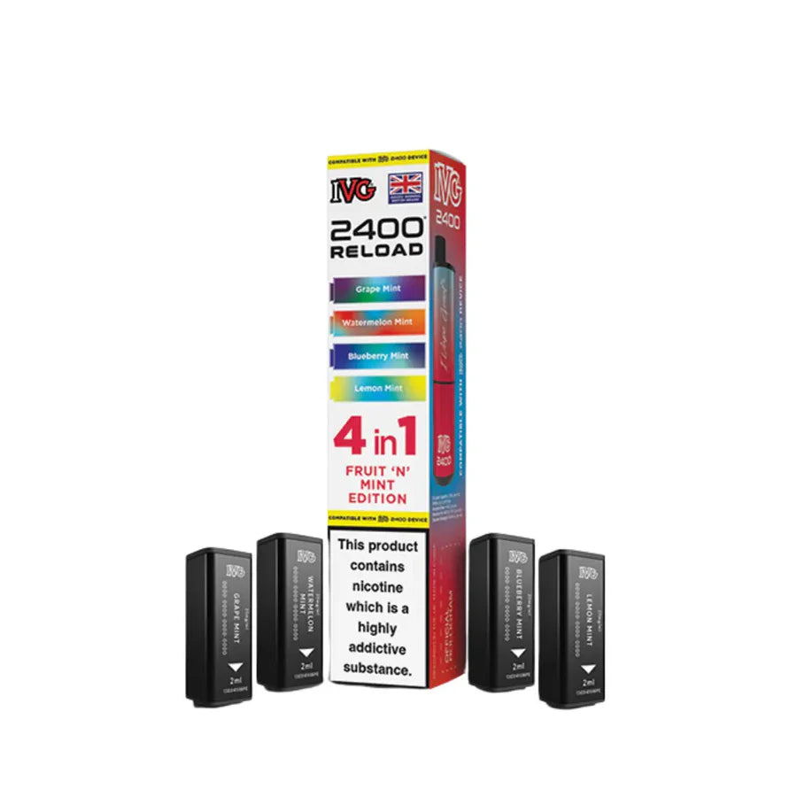 IVG 2400 RELOAD 4 IN 1 PREFILLED PODS