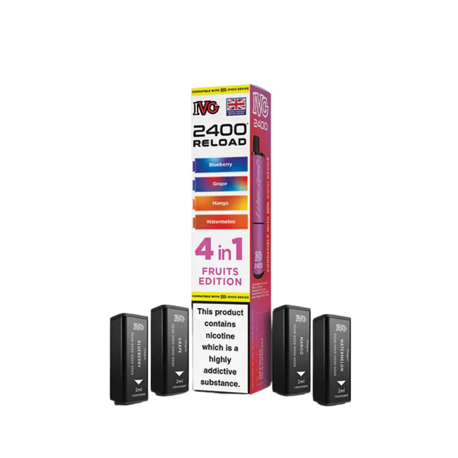 IVG 2400 RELOAD 4 IN 1 PREFILLED PODS