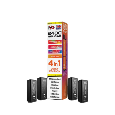 IVG 2400 RELOAD 4 IN 1 PREFILLED PODS