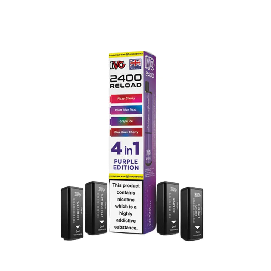 IVG 2400 RELOAD 4 IN 1 PREFILLED PODS