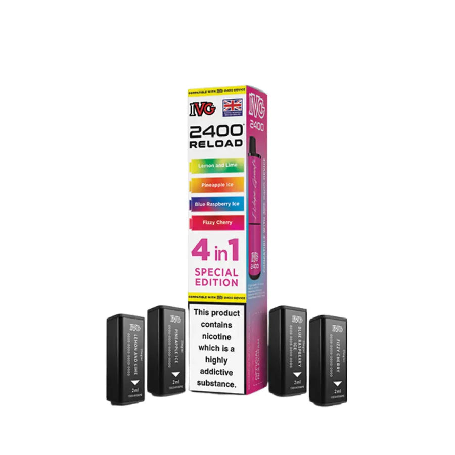 IVG 2400 RELOAD 4 IN 1 PREFILLED PODS