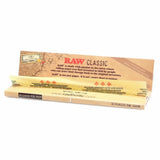 12 x RAW Classic King Size Slim Natural Unrefined Rolling Papers 110mm