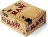 12 x RAW Classic King Size Slim Natural Unrefined Rolling Papers 110mm