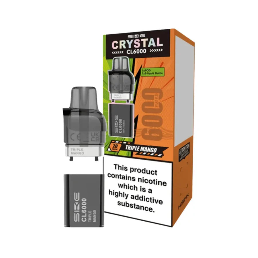 SKE Crystal CL6000 Prefilled Vape Pods
