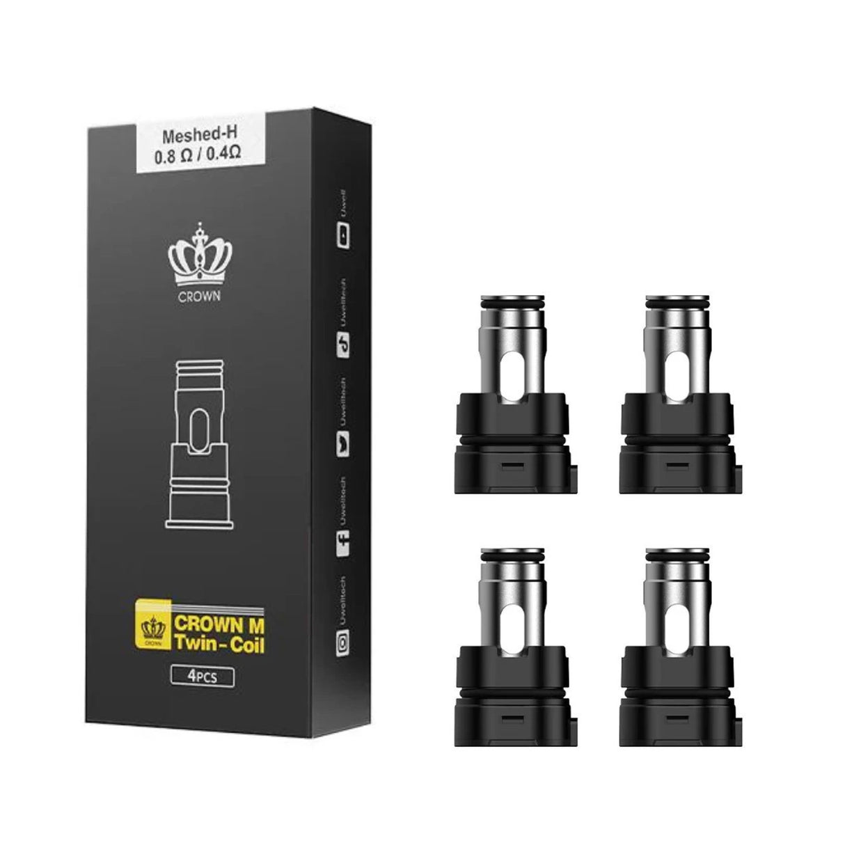 Crown M Replacement Coils By Uwell (4Pcs)